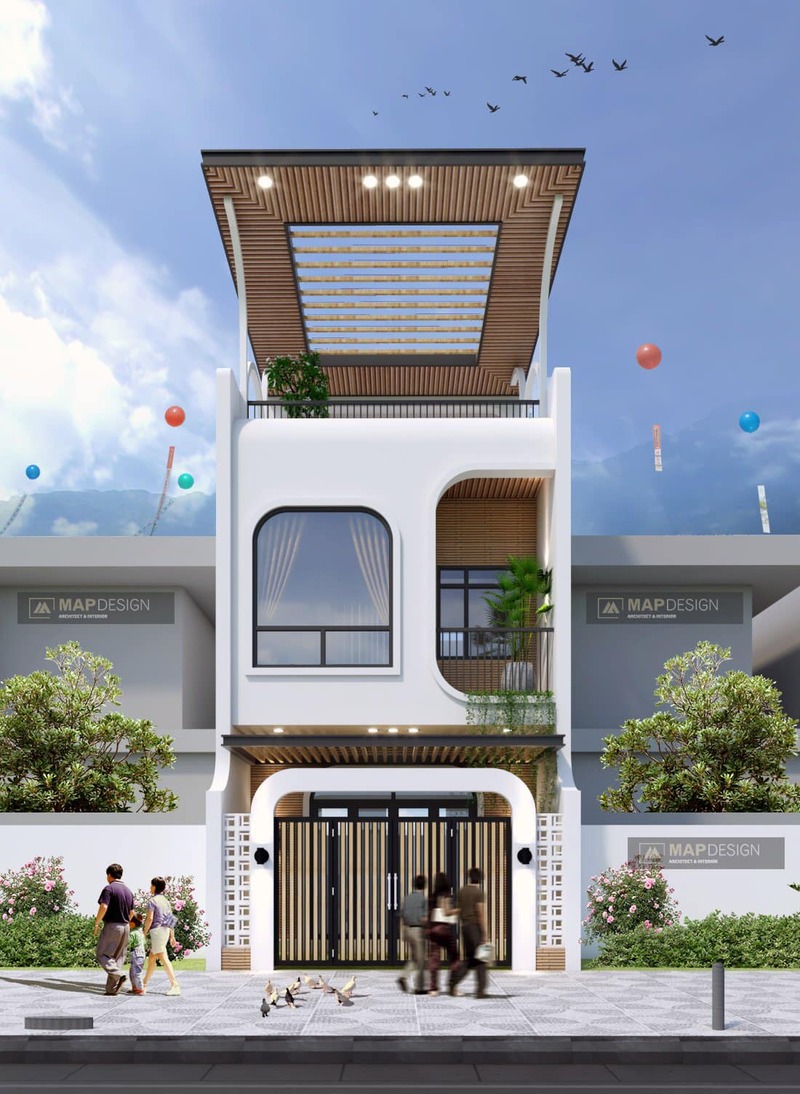 15 mẫu nhà 3 tầng đẹp mặt tiền 5m  Xây Dựng Thịnh Phát