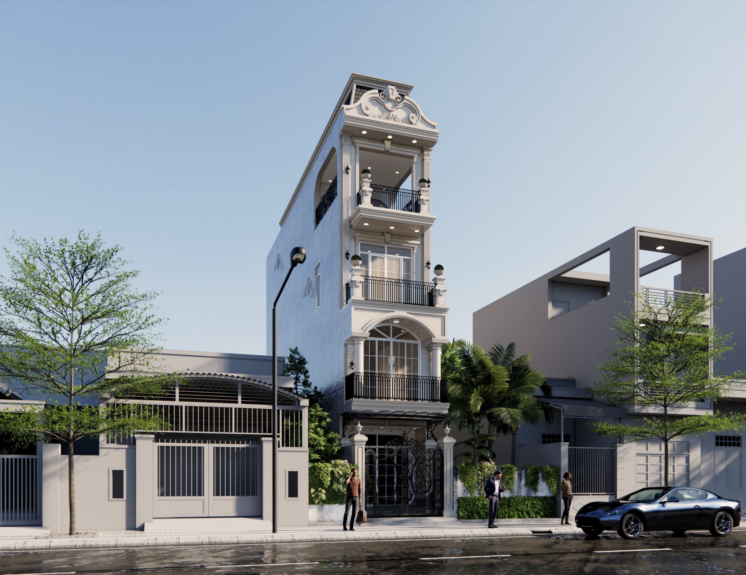 9 mẫu thiết kế nội thất nhà ống 4 tầng khoa học, sang trọng