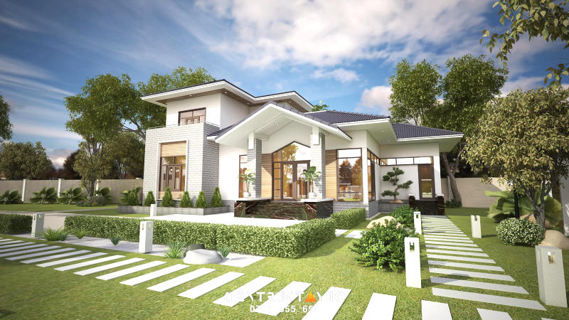 9+ mẫu biệt thự nhà vườn cấp 4 hiện đại đẳng cấp thượng lưu